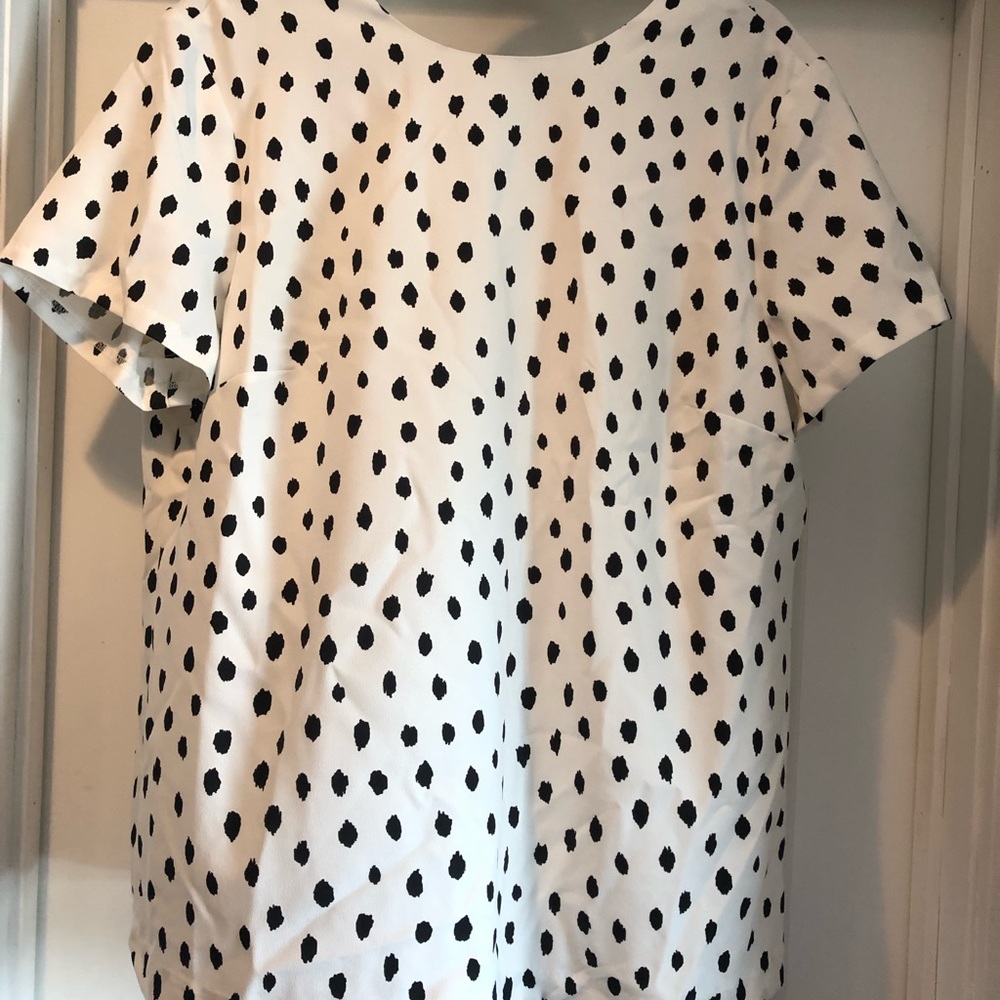 NWT Banana Republic white too with black spots XL
